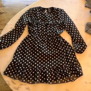 Polkadot chiffon dress from forever 21 girls
